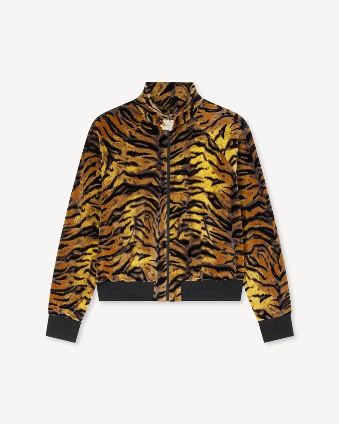 Giacca sportiva “Kenzo Tiger” in jacquard di velluto Giacca sportiva “Kenzo Tiger” in jacquard di velluto