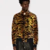 Giacca sportiva “Kenzo Tiger” in jacquard di velluto Giacca sportiva “Kenzo Tiger” in jacquard di velluto