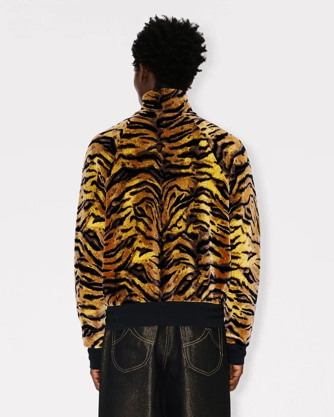 Giacca sportiva “Kenzo Tiger” in jacquard di velluto Giacca sportiva “Kenzo Tiger” in jacquard di velluto