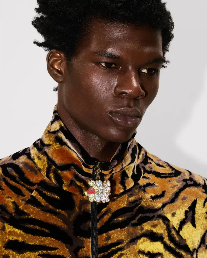 Giacca sportiva “Kenzo Tiger” in jacquard di velluto Giacca sportiva “Kenzo Tiger” in jacquard di velluto