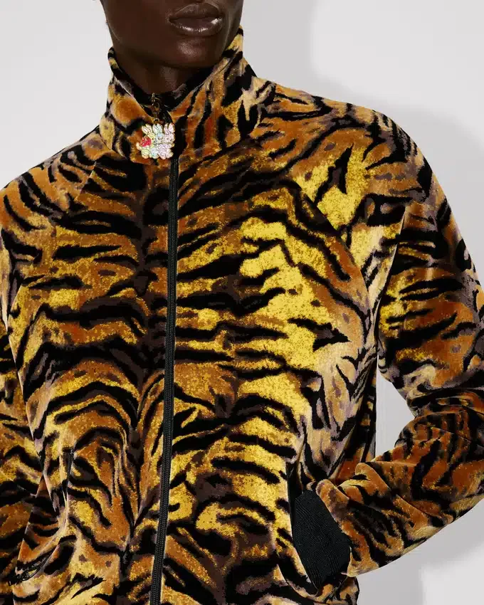 Giacca sportiva “Kenzo Tiger” in jacquard di velluto Giacca sportiva “Kenzo Tiger” in jacquard di velluto