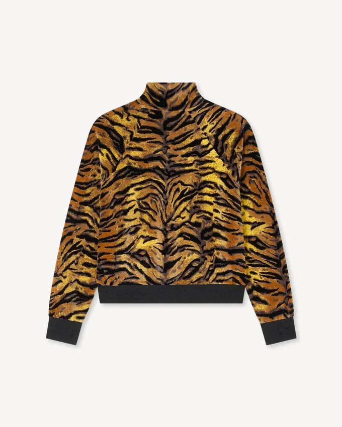 Giacca sportiva “Kenzo Tiger” in jacquard di velluto Giacca sportiva “Kenzo Tiger” in jacquard di velluto