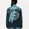 Giacca Trucker ‘Boke Flower’ in denim giapponese Giacca Trucker ‘Boke Flower’ in denim giapponese