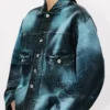 Giacca Trucker ‘Boke Flower’ in denim giapponese Giacca Trucker ‘Boke Flower’ in denim giapponese