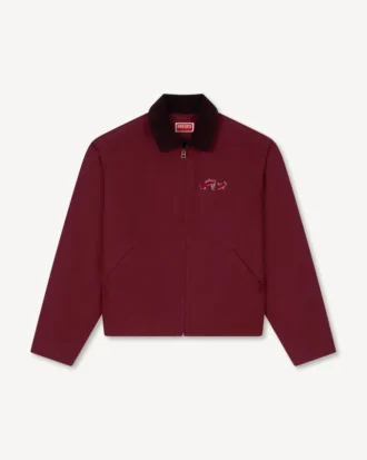 Giacca utility ricamata “Kenzo Winter Holidays” in cotone Giacca utility ricamata “Kenzo Winter Holidays” in cotone