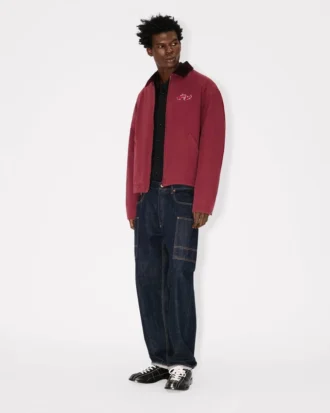 Giacca utility ricamata “Kenzo Winter Holidays” in cotone Giacca utility ricamata “Kenzo Winter Holidays” in cotone