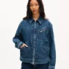 Giacca utility unisex “Kenzo Signature” in denim giapponese Giacca utility unisex “Kenzo Signature” in denim giapponese