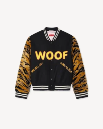Giacca varsity unisex stampata “Kenzo Tiger” in lana vergine