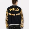 Giacca varsity unisex stampata “Kenzo Tiger” in lana vergine Giacca varsity unisex stampata “Kenzo Tiger” in lana vergine