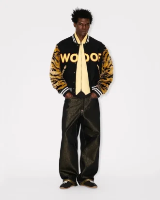Giacca varsity unisex stampata “Kenzo Tiger” in lana vergine