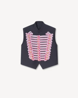 Gilet Kenzo Trompe L’œIl’ in lana e cotone Gilet Kenzo Trompe L’œIl’ in lana e cotone