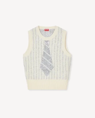 Gilet Kenzo Trompe L’œIl’ in misto lana e cotone