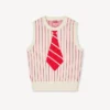 Gilet Kenzo Trompe L’œIl’ in misto lana e cotone Gilet Kenzo Trompe L’œIl’ in misto lana e cotone