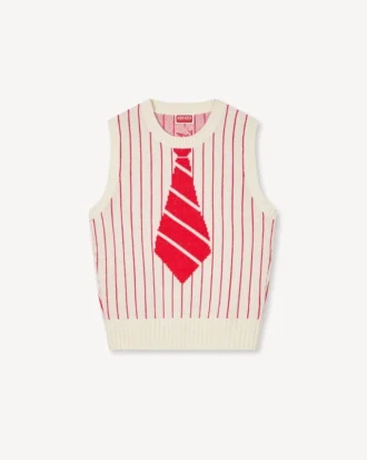 Gilet Kenzo Trompe L’œIl’ in misto lana e cotone Gilet Kenzo Trompe L’œIl’ in misto lana e cotone
