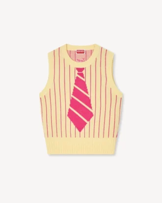 Gilet Kenzo Trompe L’œIl’ in misto lana e cotone Gilet Kenzo Trompe L’œIl’ in misto lana e cotone