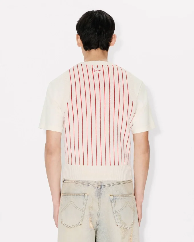 Gilet Kenzo Trompe L’œIl’ in misto lana e cotone Gilet Kenzo Trompe L’œIl’ in misto lana e cotone