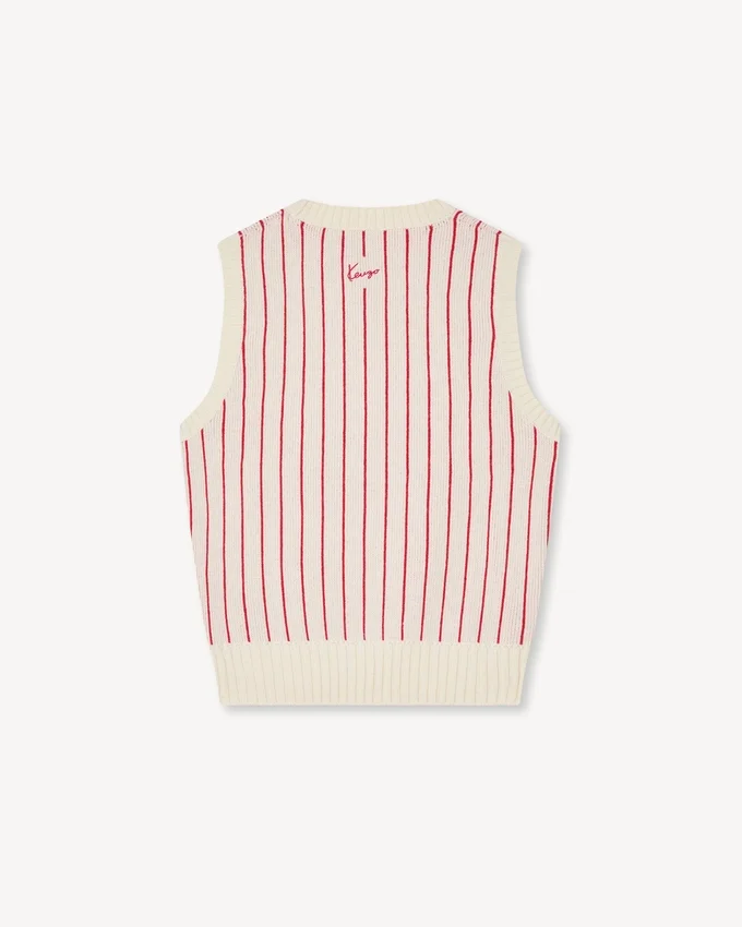 Gilet Kenzo Trompe L’œIl’ in misto lana e cotone Gilet Kenzo Trompe L’œIl’ in misto lana e cotone