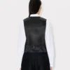 Gilet kimono in lana vergine e seta Gilet kimono in lana vergine e seta