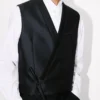 Gilet kimono in lana vergine e seta Gilet kimono in lana vergine e seta
