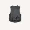 Gilet kimono in lana vergine e seta Gilet kimono in lana vergine e seta