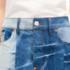Gonna corta patchwork in denim giapponese Gonna corta patchwork in denim giapponese