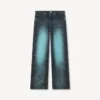 Jeans a vita alta in denim giapponese Jeans a vita alta in denim giapponese