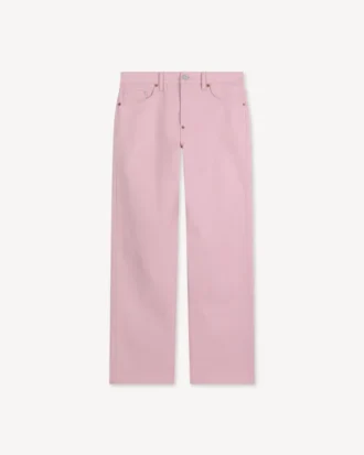 Jeans a vita alta in denim giapponese