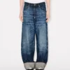 Jeans a vita alta in denim giapponese Jeans a vita alta in denim giapponese