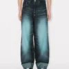 Jeans a vita alta in denim giapponese Jeans a vita alta in denim giapponese