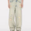 Jeans a vita alta in denim giapponese Jeans a vita alta in denim giapponese