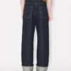 Jeans a vita alta in denim giapponese Jeans a vita alta in denim giapponese