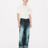 Jeans a vita alta in denim giapponese Jeans a vita alta in denim giapponese
