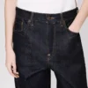 Jeans a vita bassa in denim giapponese Jeans a vita bassa in denim giapponese