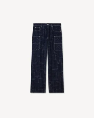 Jeans cargo “Kenzo Weave” con vestibilità Monkey Fit in denim giapponese