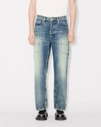 Jeans cargo Monkey Fit in denim giapponese