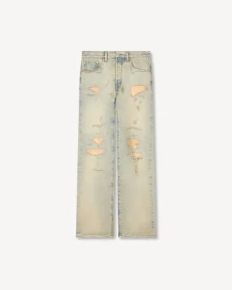 Jeans dritti in denim giapponese