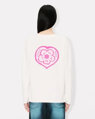 Maglietta a maniche lunghe ‘Kenzo Boke Heart’ in cotone
