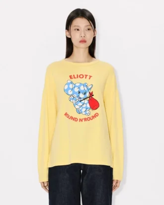 Maglietta a maniche lunghe “Kenzo Cartoon” in cotone