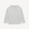 Maglietta a maniche lunghe ricamata “Kenzo Signature” in cotone Maglietta a maniche lunghe ricamata “Kenzo Signature” in cotone