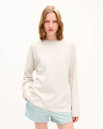 Maglietta a maniche lunghe ricamata “Kenzo Signature” in cotone