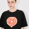 Maglietta ampia “Kenzo Boke Heart” in cotone Maglietta ampia “Kenzo Boke Heart” in cotone