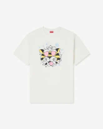Maglietta ampia “Kenzo Wild Tiger” in cotone