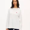 Maglietta relax a maniche lunghe “Kenzo Tulip” in cotone Maglietta relax a maniche lunghe “Kenzo Tulip” in cotone