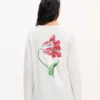 Maglietta relax a maniche lunghe “Kenzo Tulip” in cotone Maglietta relax a maniche lunghe “Kenzo Tulip” in cotone