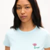 Maglietta ricamata “Kenzo Tulip” in cotone Maglietta ricamata “Kenzo Tulip” in cotone