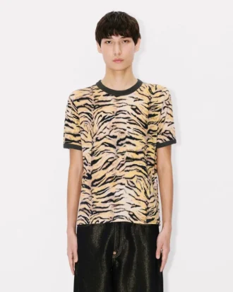 Maglietta slim “Kenzo Tiger” in cotone
