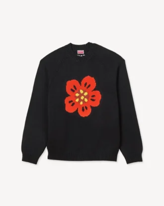 Maglione “Boke Flower” in cotone e lana