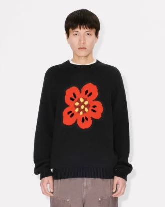 Maglione “Boke Flower” in cotone e lana