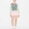 Maglione decorato “Kenzo Floral” in misto cotone e lana Maglione decorato “Kenzo Floral” in misto cotone e lana