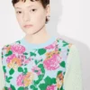 Maglione decorato “Kenzo Floral” in misto cotone e lana Maglione decorato “Kenzo Floral” in misto cotone e lana